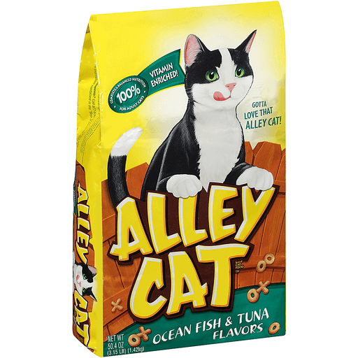 slide 2 of 3, Alley Cat Ocean Fish & Tuna Dry Cat Food, 3.15 lb