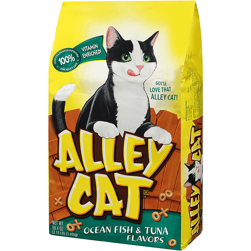 slide 3 of 3, Alley Cat Ocean Fish & Tuna Dry Cat Food, 3.15 lb