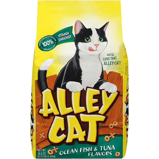 slide 1 of 1, Alley Cat Ocean Fish & Tuna Dry Cat Food, 3.15 lb