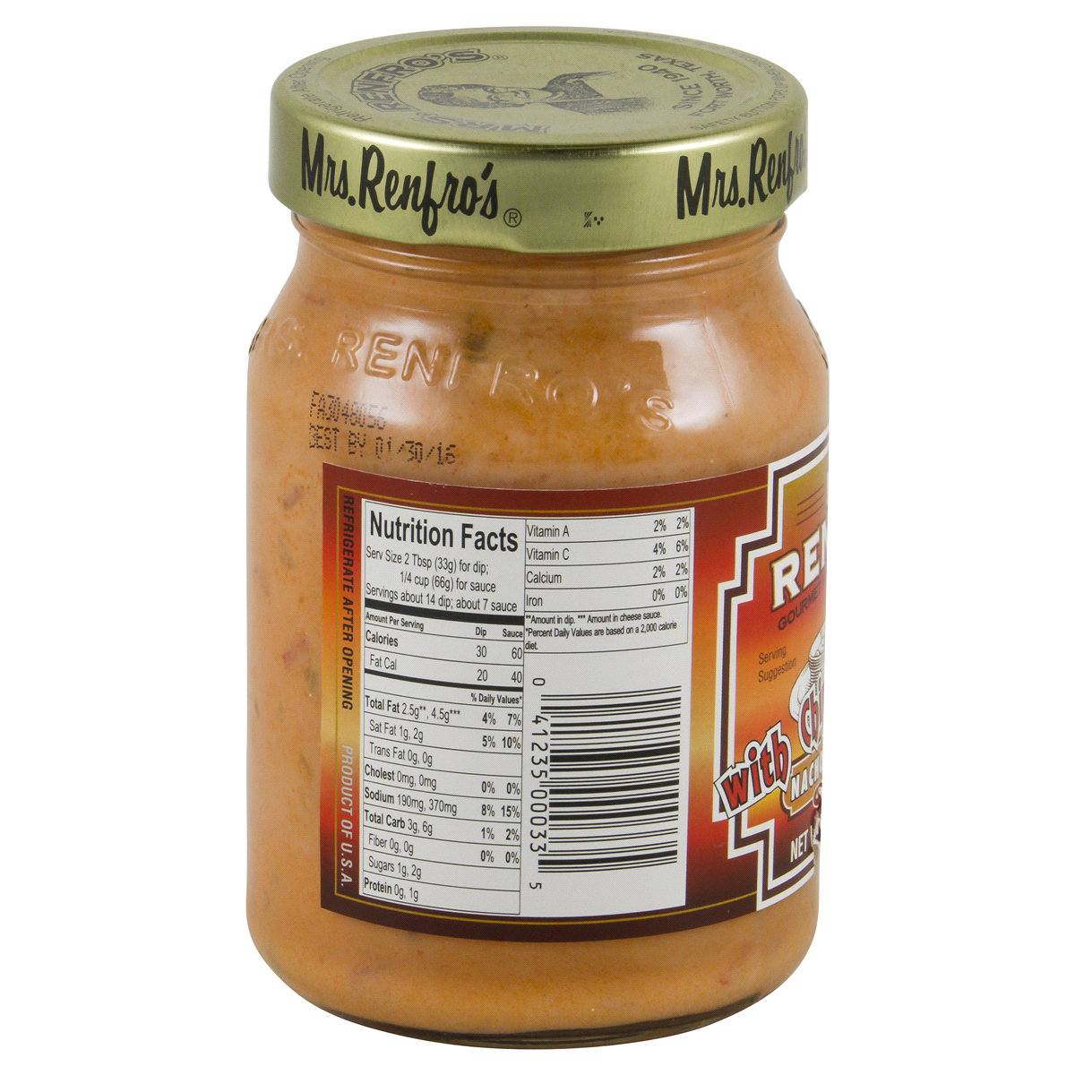 slide 2 of 4, Mrs. Renfro's Gourmet Foods Nacho Cheese Sauce With Chipotle Medium Hot, 16 oz