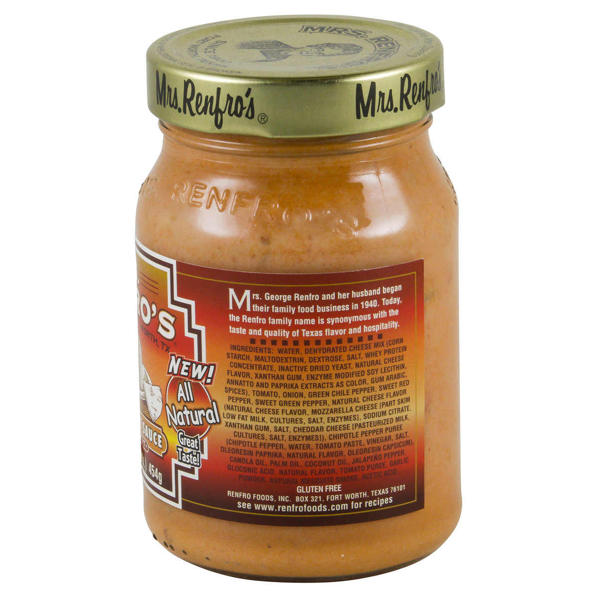 slide 4 of 4, Mrs. Renfro's Gourmet Foods Nacho Cheese Sauce With Chipotle Medium Hot, 16 oz