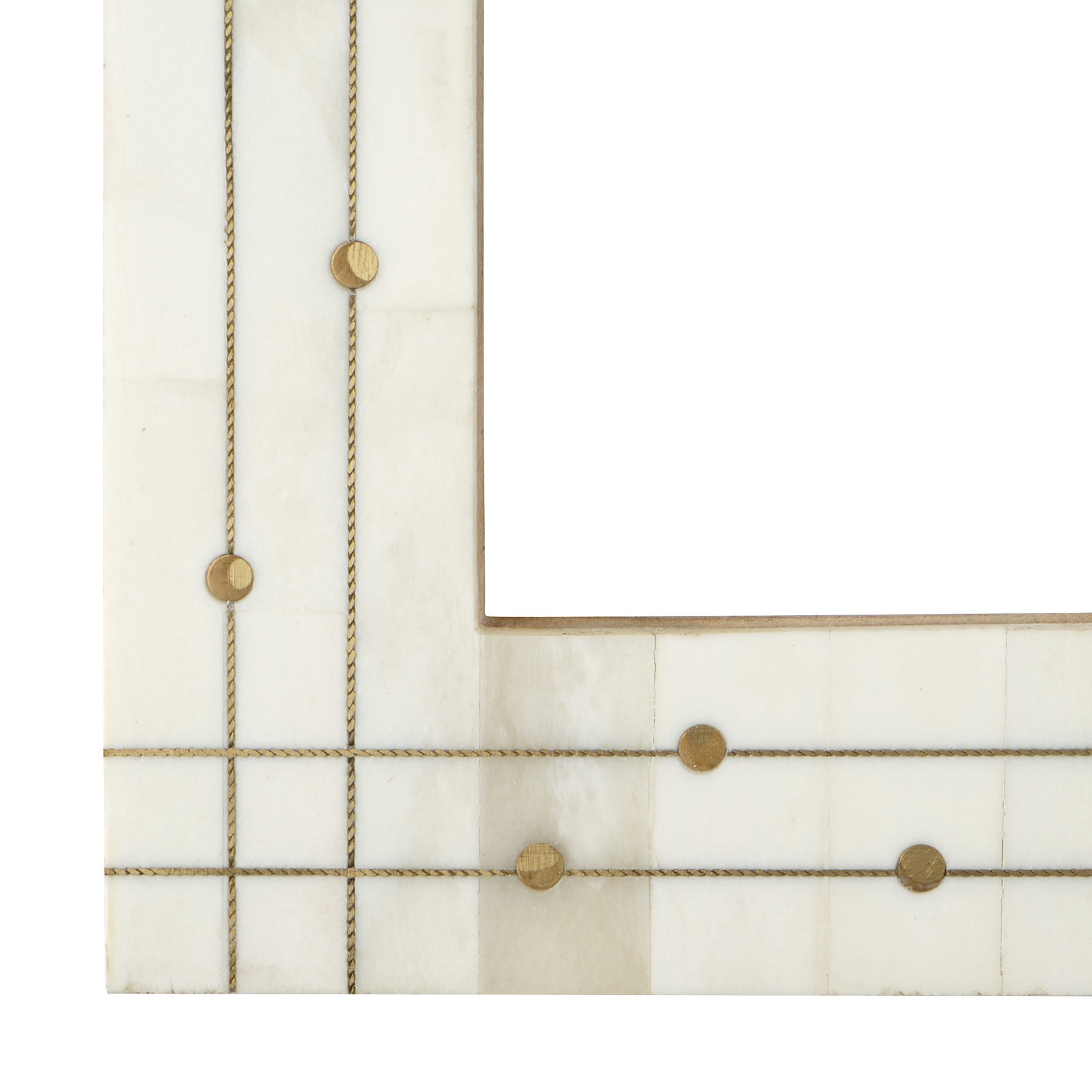 slide 3 of 3, 4" X 6" Bone & Brass Tabletop Frame, Atelier By Studio Decor, 4 in x 6 in