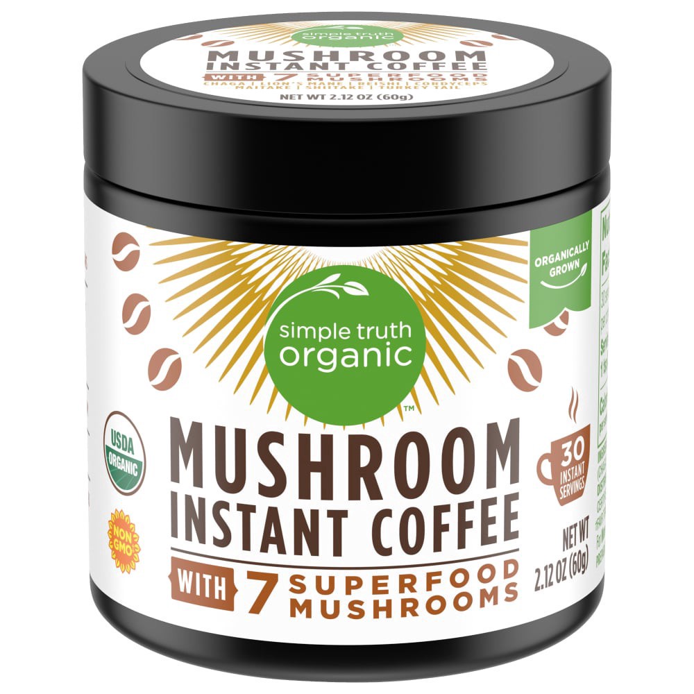 slide 4 of 5, Simple Truth Organic Mushroom Instant Coffee - 2.12 oz, 2.12 oz