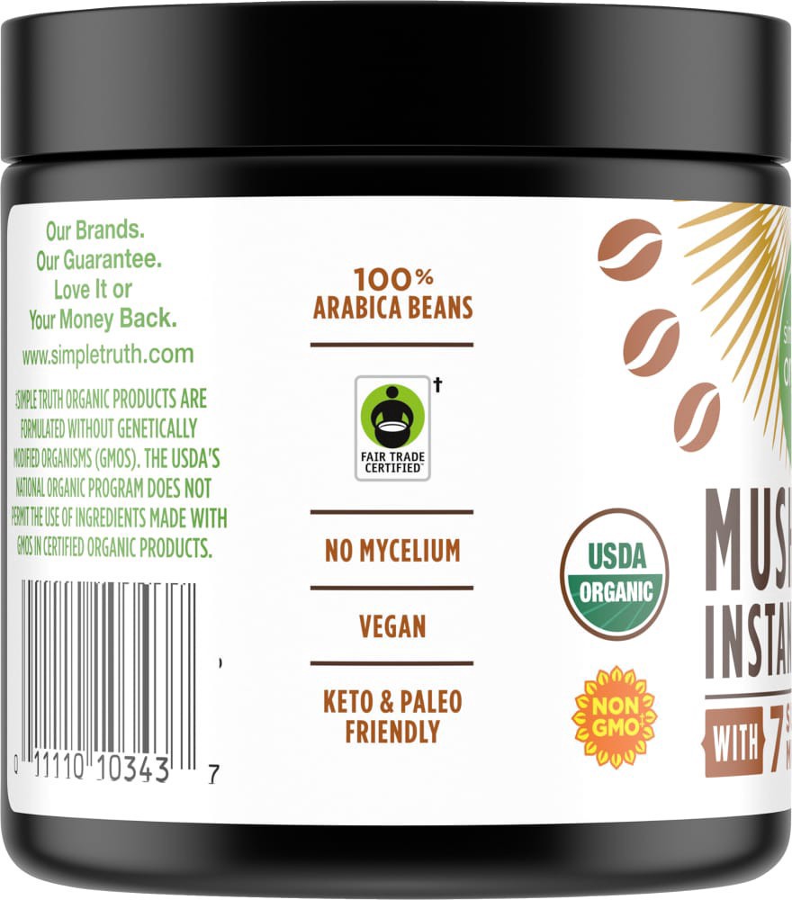 slide 2 of 5, Simple Truth Organic Mushroom Instant Coffee - 2.12 oz, 2.12 oz