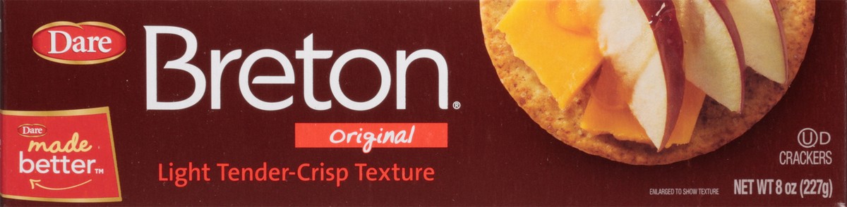 slide 3 of 9, Dare Breton Original Thin Crackers, 8 oz