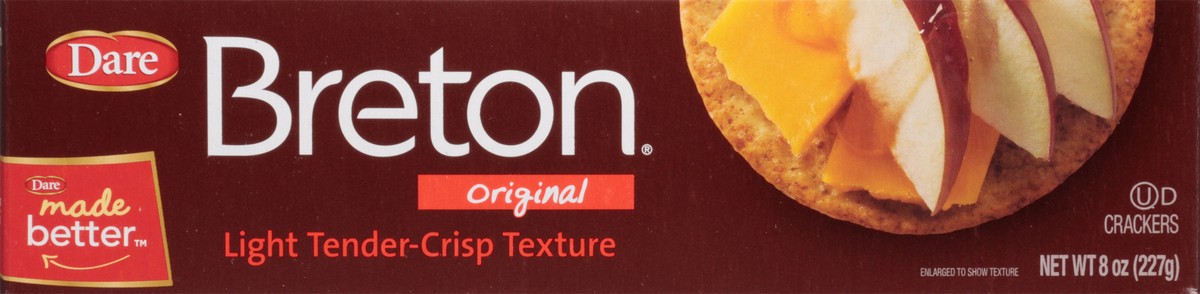 slide 1 of 9, Dare Breton Original Thin Crackers, 8 oz