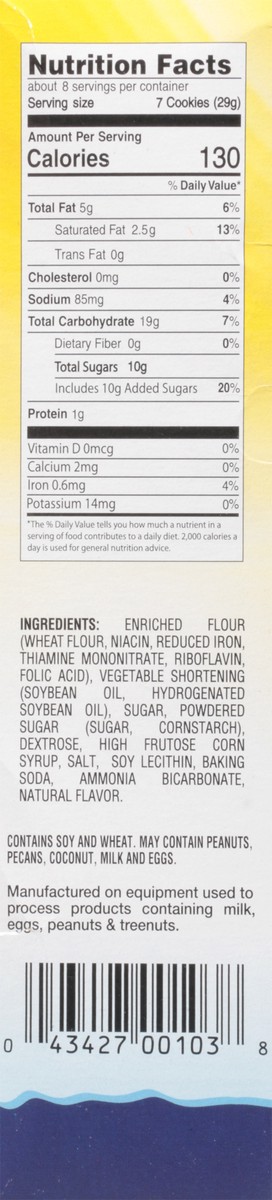 slide 3 of 9, Lieber's Minios Vanilla Sandwich Cookies 8 oz, 8 oz