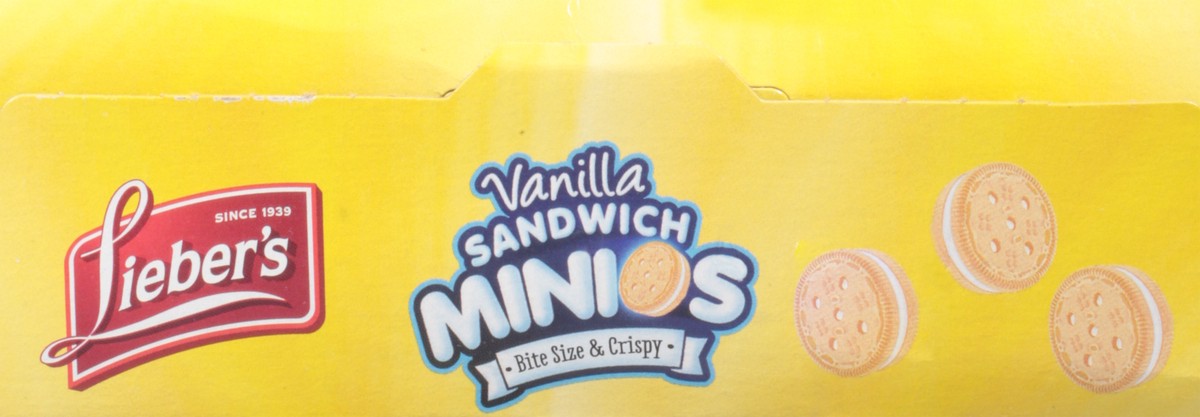 slide 8 of 9, Lieber's Minios Vanilla Sandwich Cookies 8 oz, 8 oz
