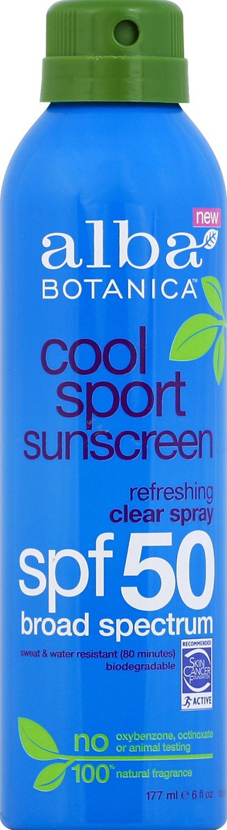 slide 2 of 2, Alba Botanica Cool Sport SPF 50 Sunscreen, 6 oz