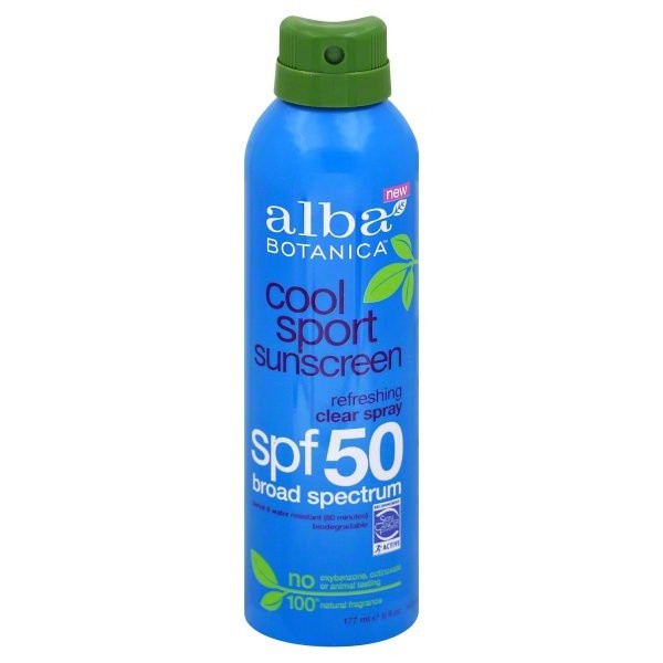 slide 1 of 2, Alba Botanica Cool Sport SPF 50 Sunscreen, 6 oz