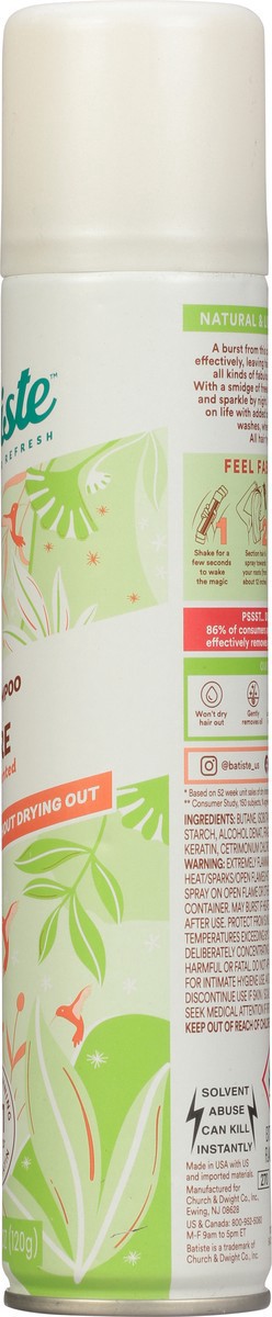 slide 8 of 9, Batiste Dry Shampoo, Bare Fragrance, 4.23 oz, 6.73 fl oz