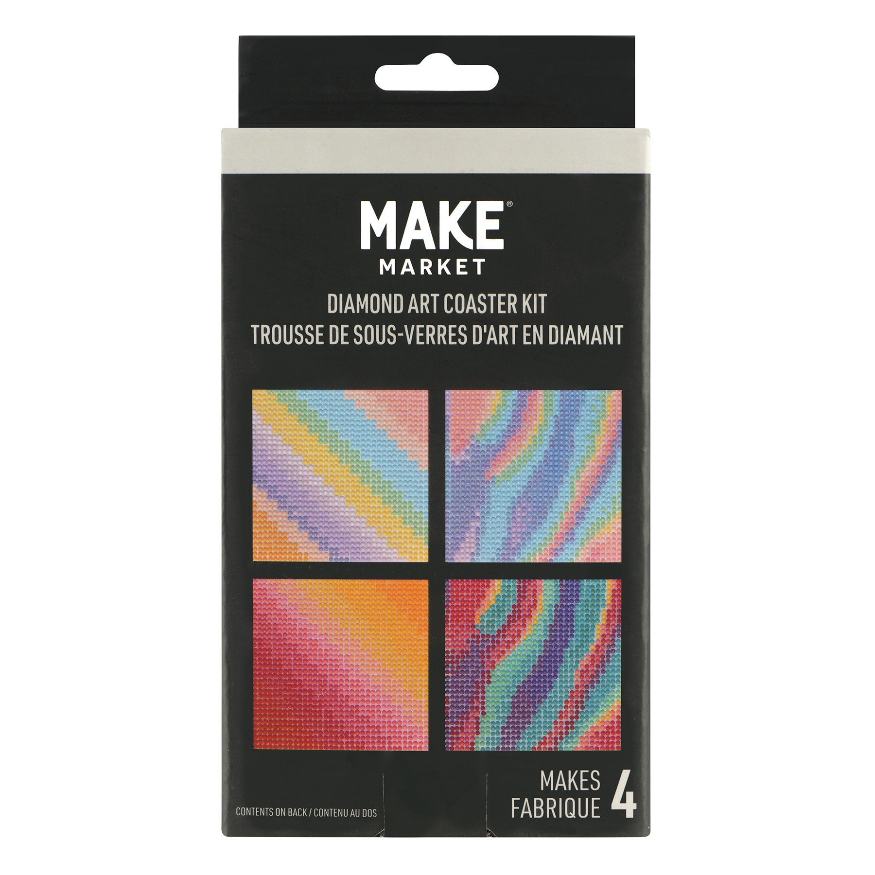 slide 4 of 6, Ombre Diamond Art Coaster Kit By Make Market, 4 in x 4 in