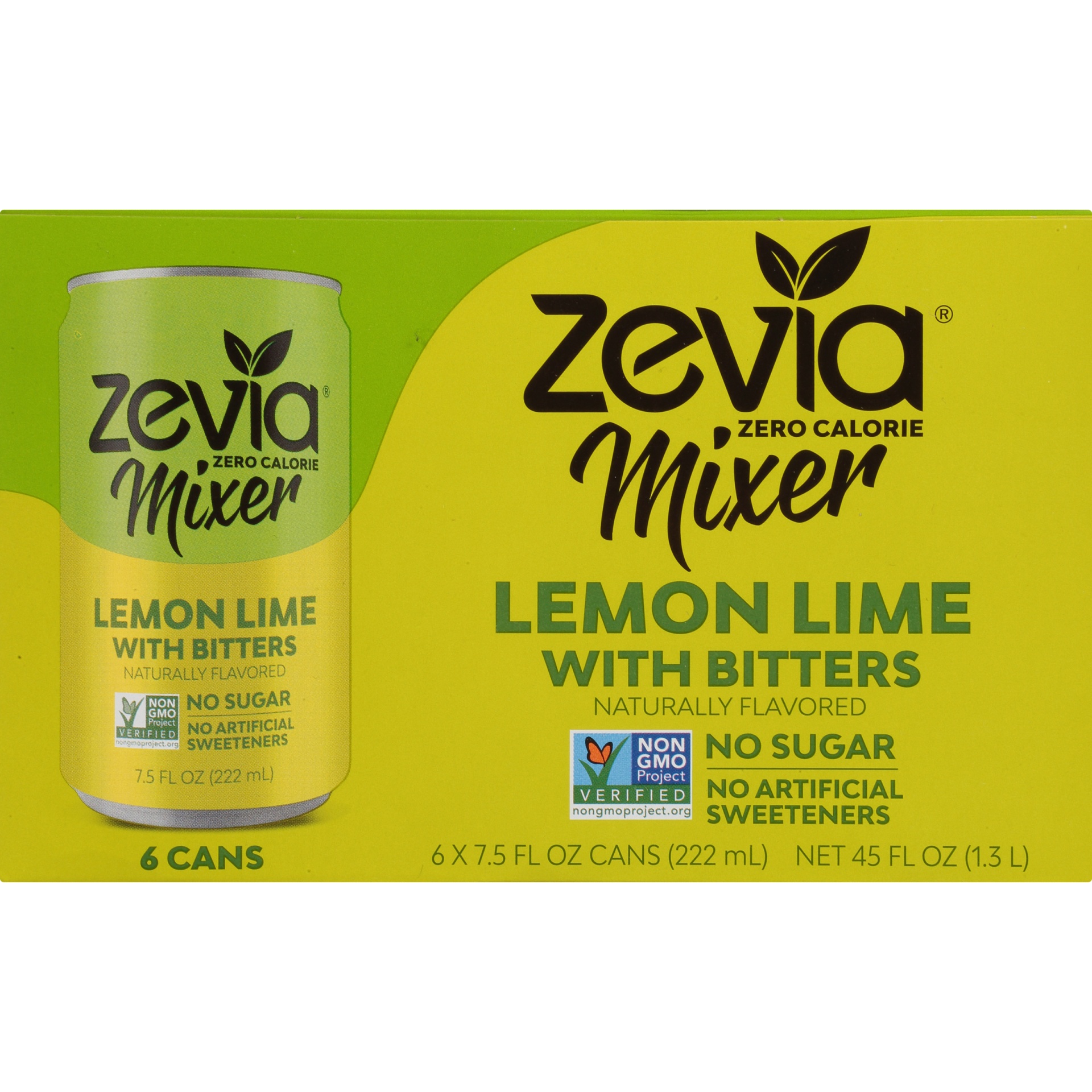 slide 6 of 8, Zevia Lemon Lime Dry Mixer - 6 ct; 7.5 fl oz, 6 ct; 7.5 fl oz