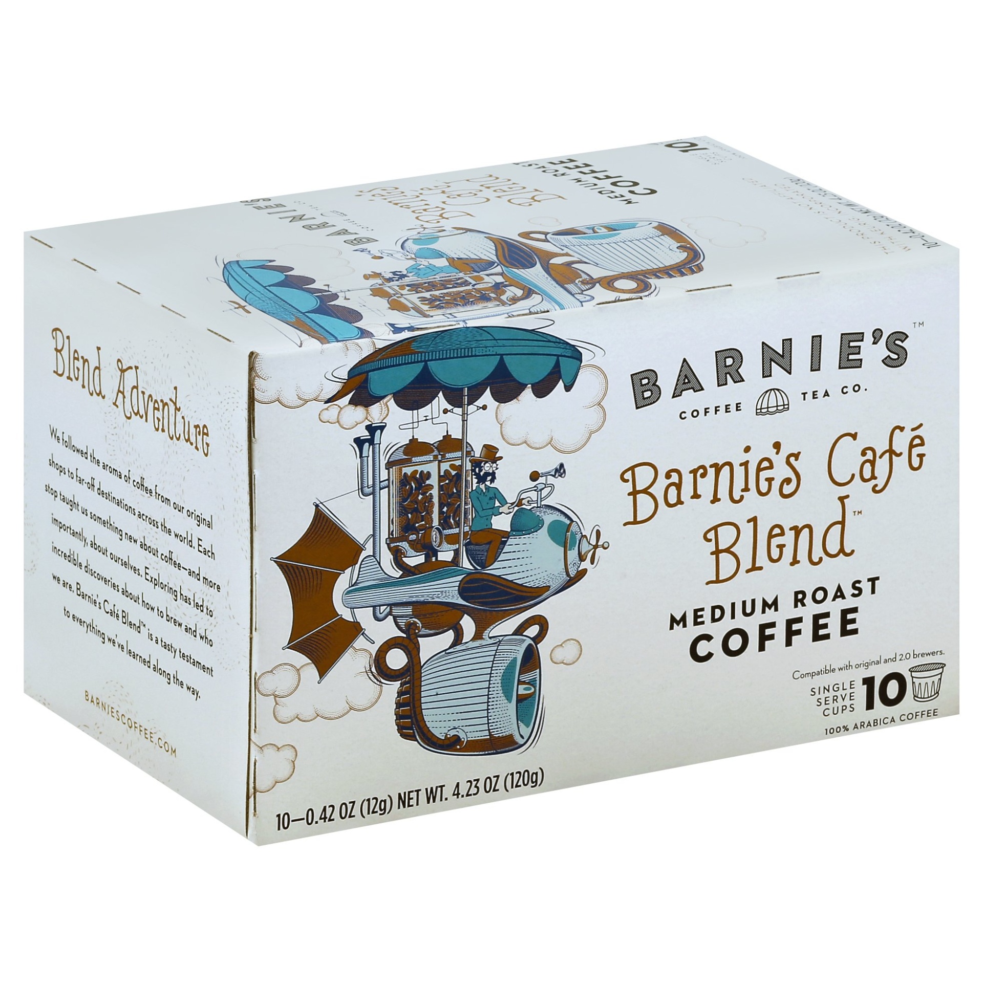 slide 1 of 4, Barnie's Coffee Kitchen Medium Roast Barnie's Blend K-Cups, 10 ct