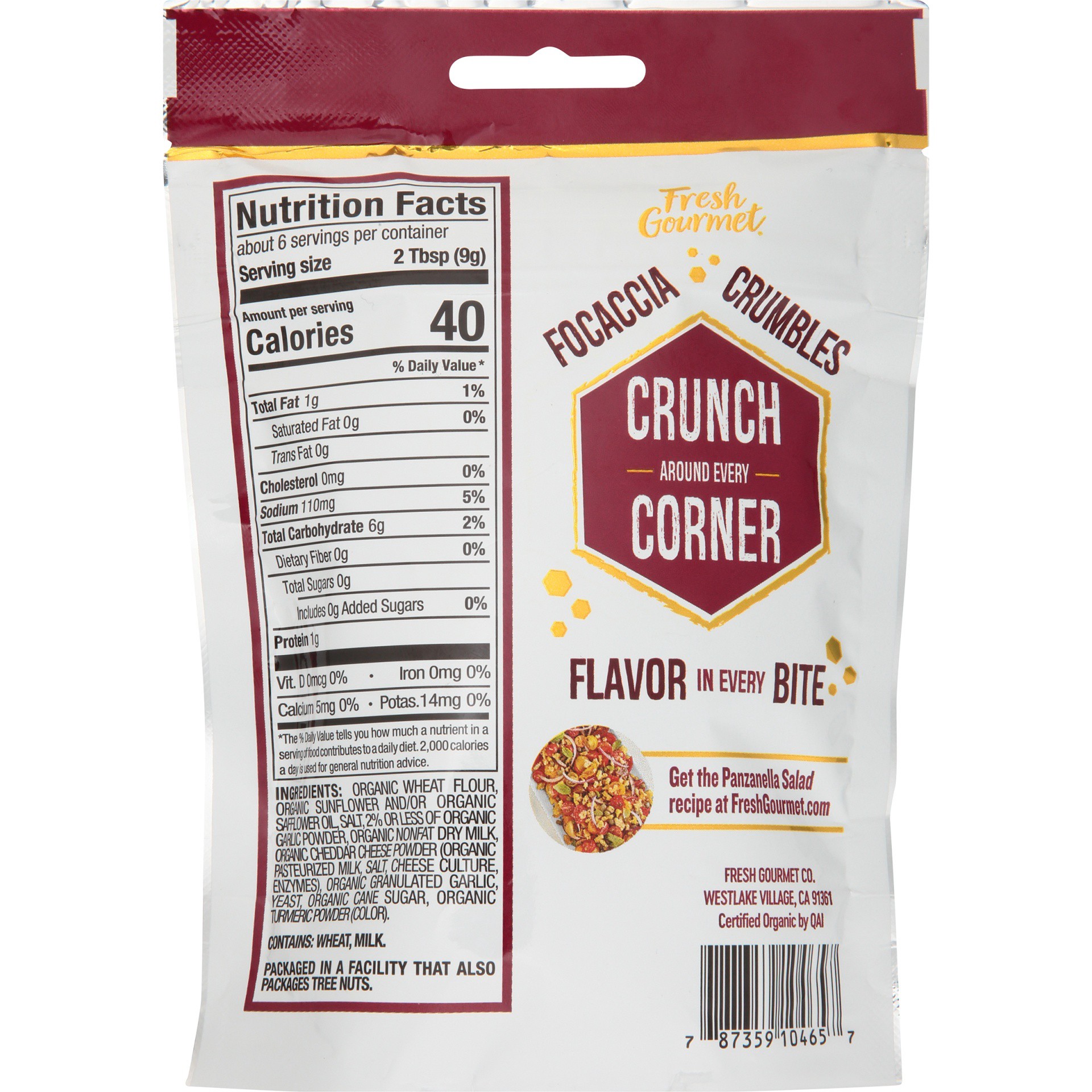 slide 2 of 6, Fresh Gourmet Focaccia Garlic Toast Crumbles, 2 oz