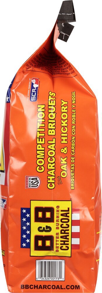 slide 3 of 5, B&B Charcoal Oak & Hickory Charcoal Briquets, 8.8 lb