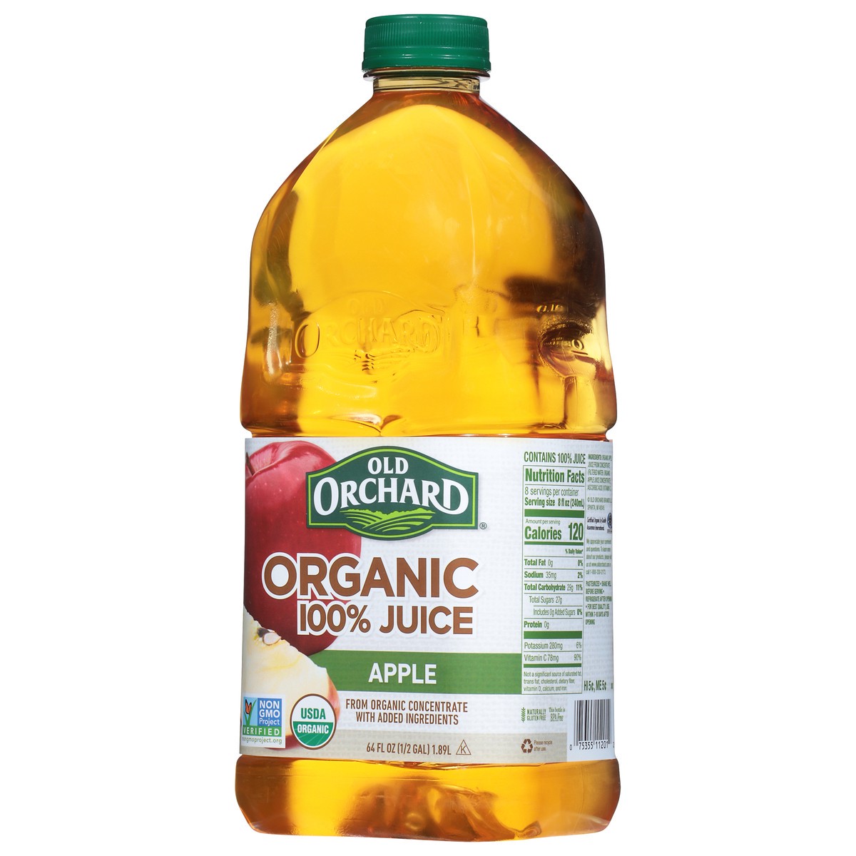 slide 2 of 13, Old Orchard Organic 100% Apple Juice - 64 fl oz, 64 fl oz