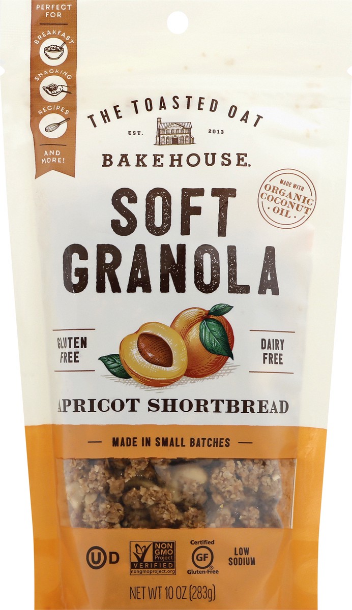 slide 1 of 12, The Toasted Oat Bakehouse Apricot Shortbread Soft Granola 10 oz, 10 oz