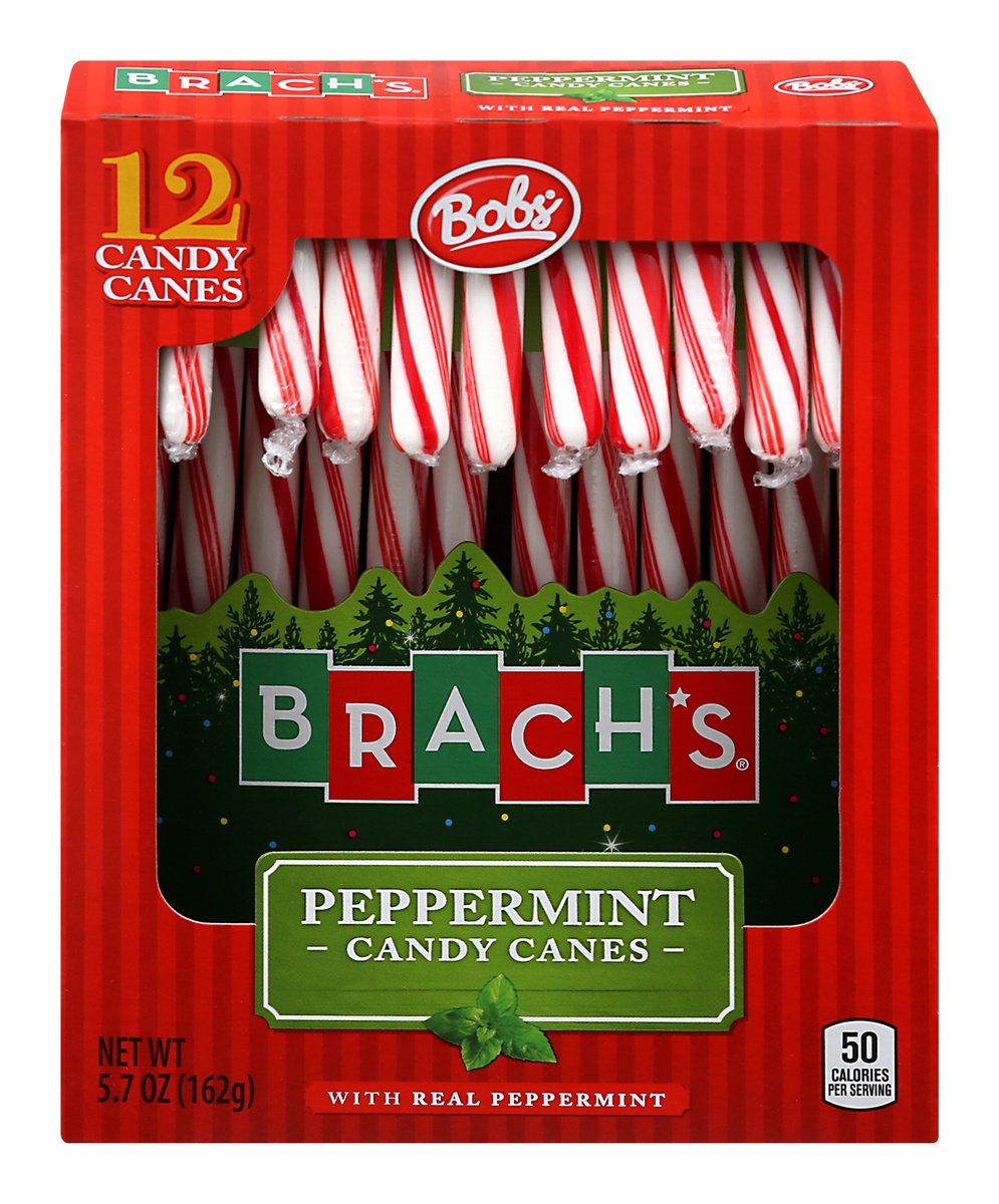 slide 1 of 1, Brach's Peppermint Candy Canes, 12 ct