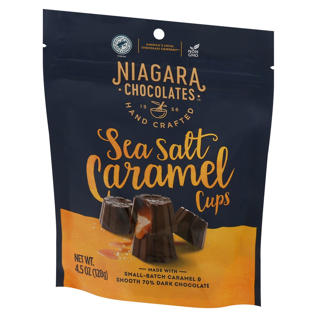 slide 6 of 9, Niagara Chocolates Sea Salt Caramel Cups 4.5 oz, 4.5 oz
