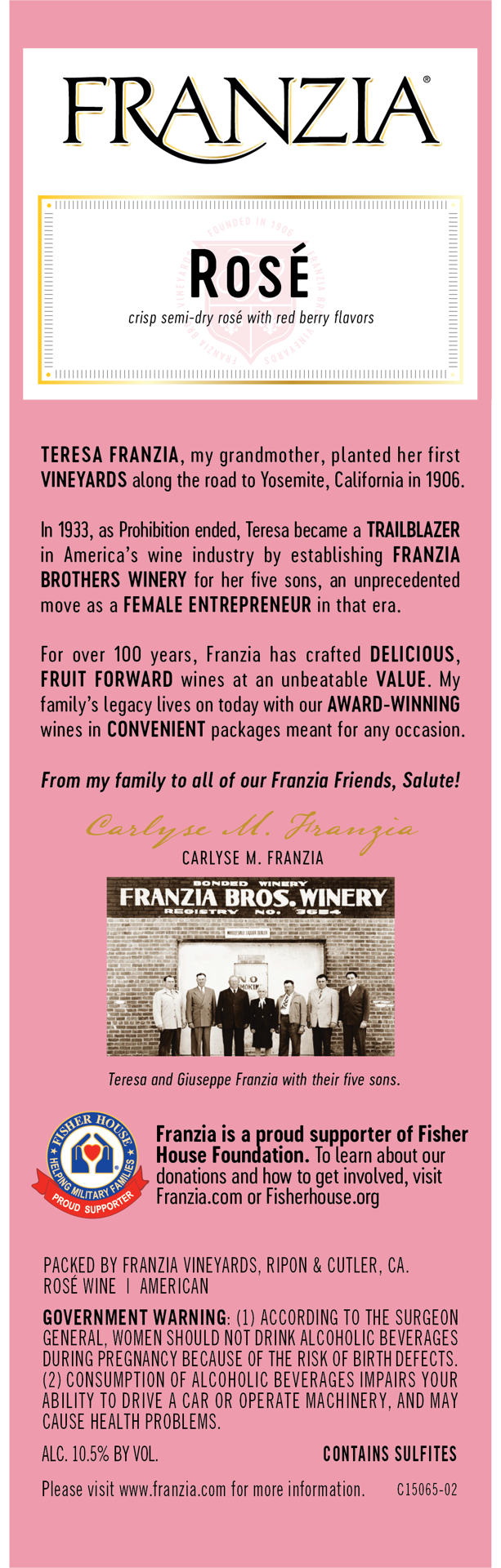 slide 3 of 4, Franzia Rosé Pink Wine - 5 Liter, 5 liter