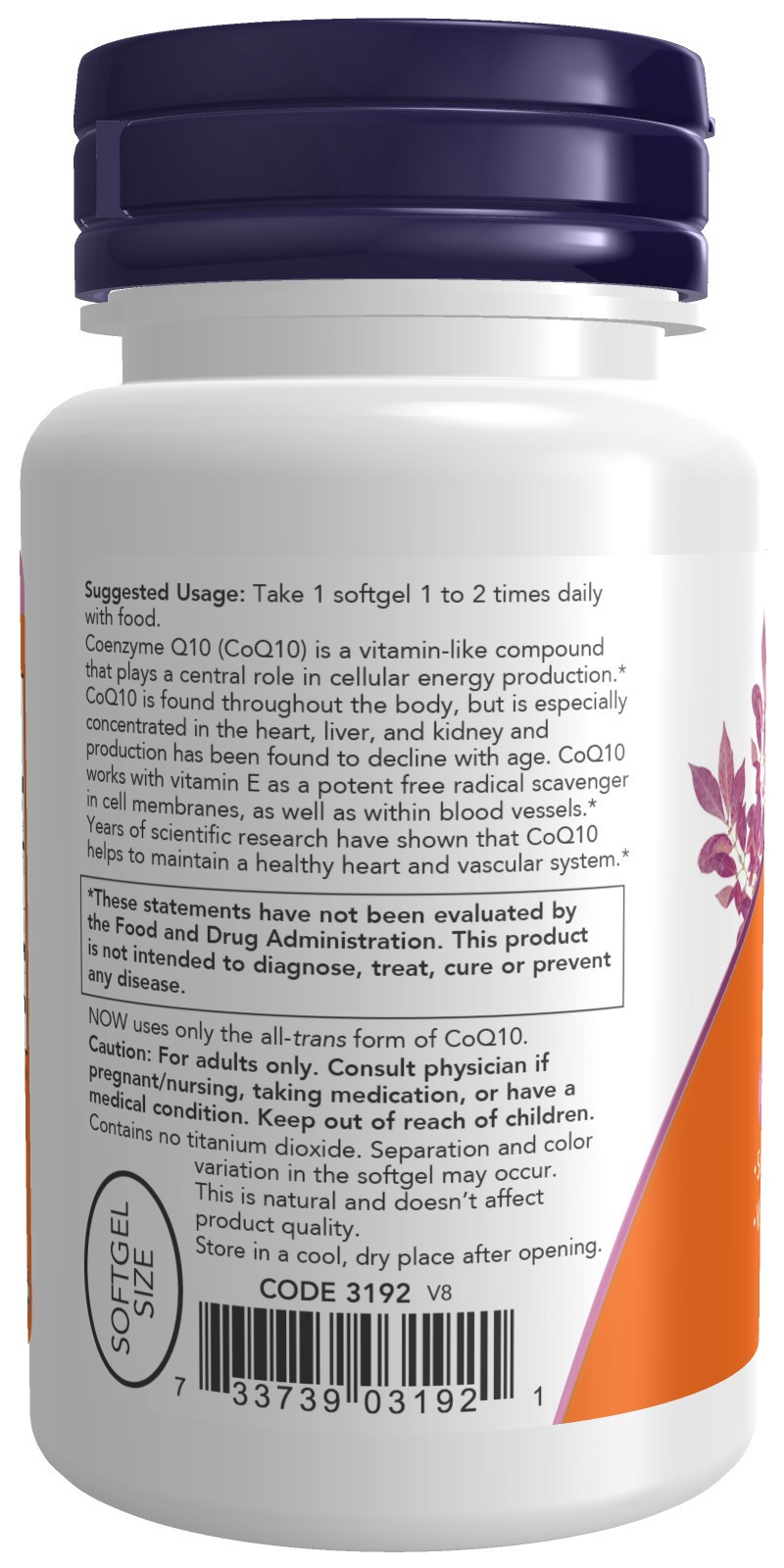 slide 2 of 4, NOW CoQ10 50 mg - 50 Softgels, 50 ct