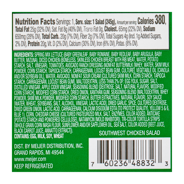 slide 4 of 9, Fresh from Meijer Southwest Chicken Salad, 8.8 oz, 11 oz