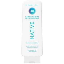 Native Mineral Sunscreen with Zinc Oxide - Vanilla Milk & Shea - SPF 30 - 7 oz
