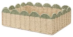 HD Designs Large Scallop Tray - Green