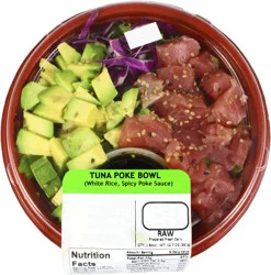 Yummi Sushi Tuna Poke Bowl White Rice & Spicy Poke Sauce