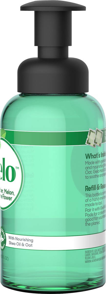 slide 5 of 5, Gelo Foaming Hand Soap, Cucumber, Melon, Jasmine – – Gelo, 10 fl oz