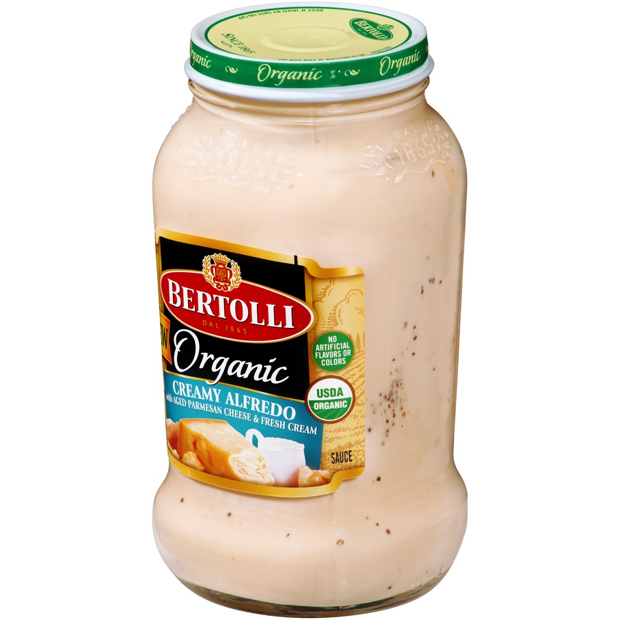 slide 2 of 8, Bertolli Organic Creamy Alfredo Sauce with Aged Parmesan Cheese, 15 oz