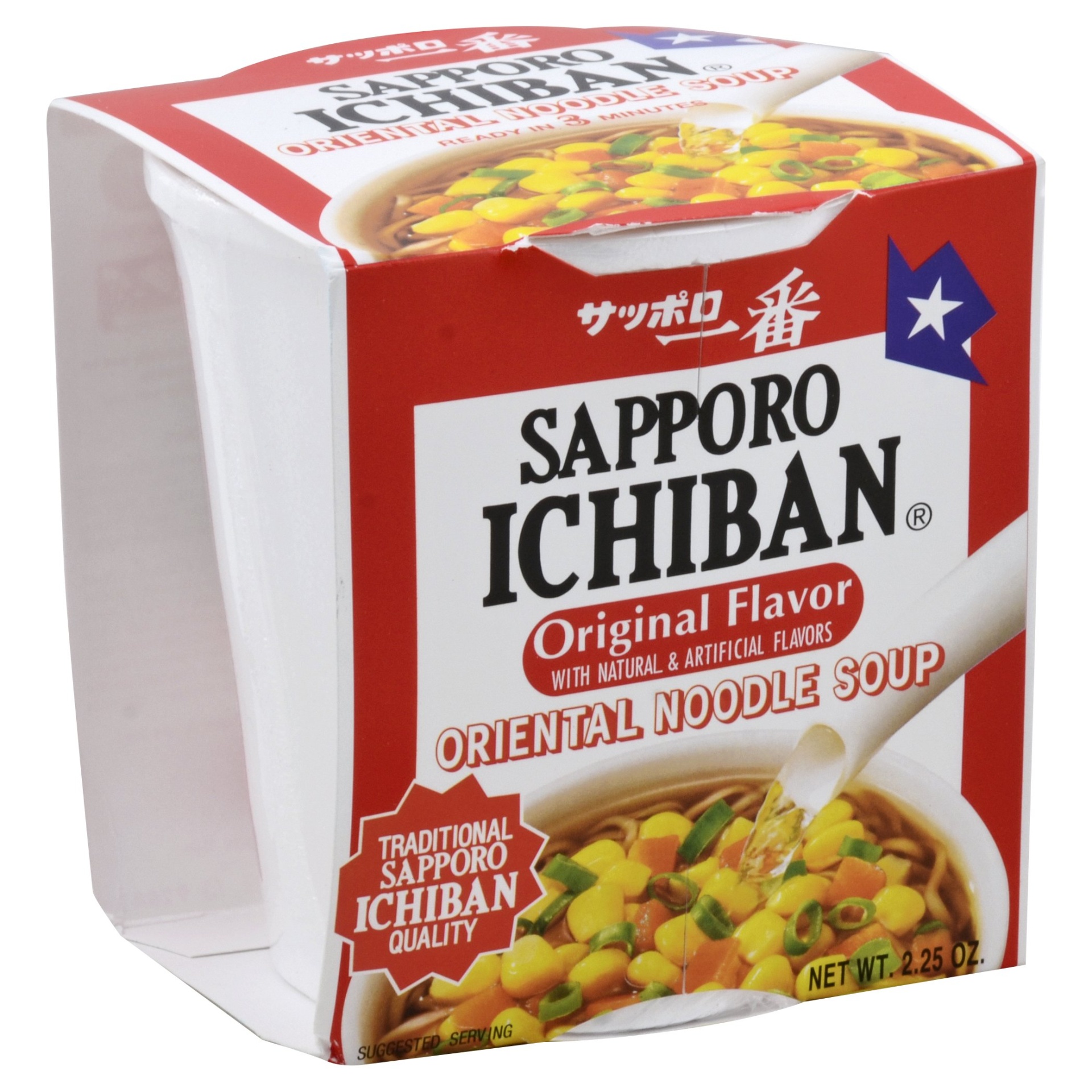 slide 1 of 4, Sapporo Ichiban Noodle Soup 2.25 oz, 2.25 oz