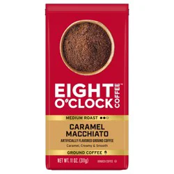 Eight O'Clock Coffee Ground Medium Roast Caramel Macchiato Coffee Arabica 11 oz