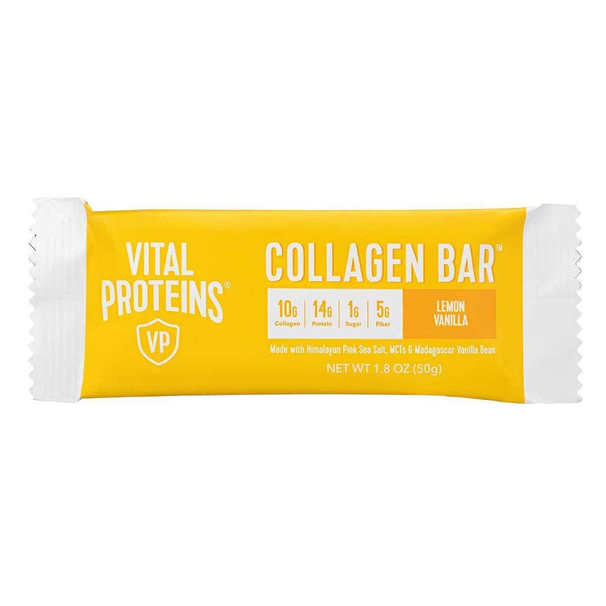 slide 1 of 3, Vital Proteins Collagen Bar, Lemon Vanilla 12-1.8 Oz Bars, 2.1 oz