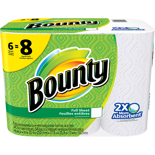 slide 5 of 16, Bounty Paper Towels 6 ea, 6 ct