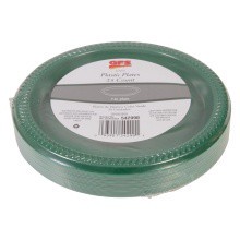 slide 1 of 1, GFS Evergreen Plastic Plates, 15 ct; 7 in