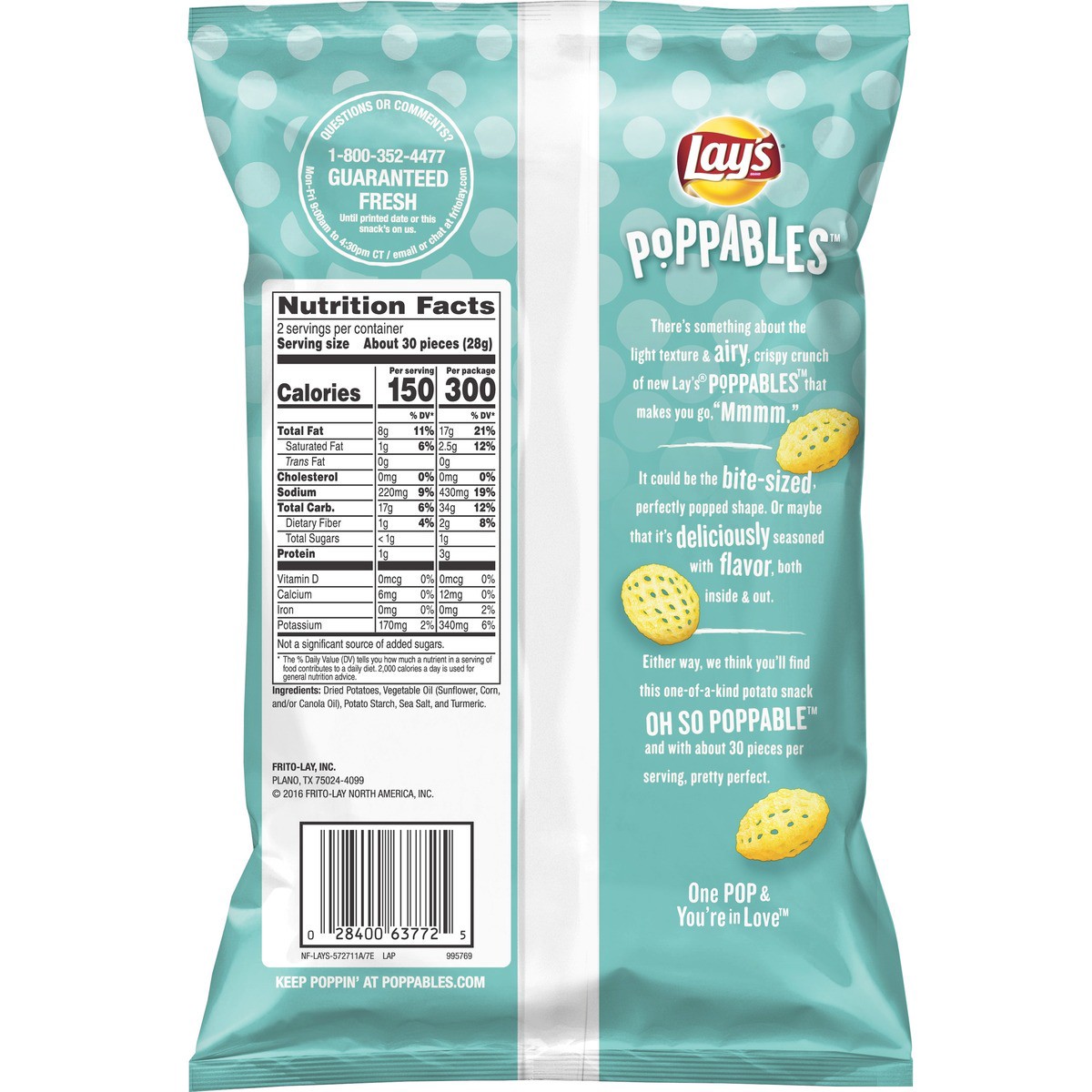 slide 2 of 7, Lay's Potato Chips, 2 oz