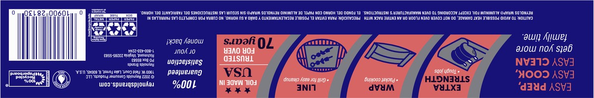 slide 8 of 12, Reynolds Wrap 130 Square Feet Heavy Duty Aluminum Foil 1 ea, 1 ct