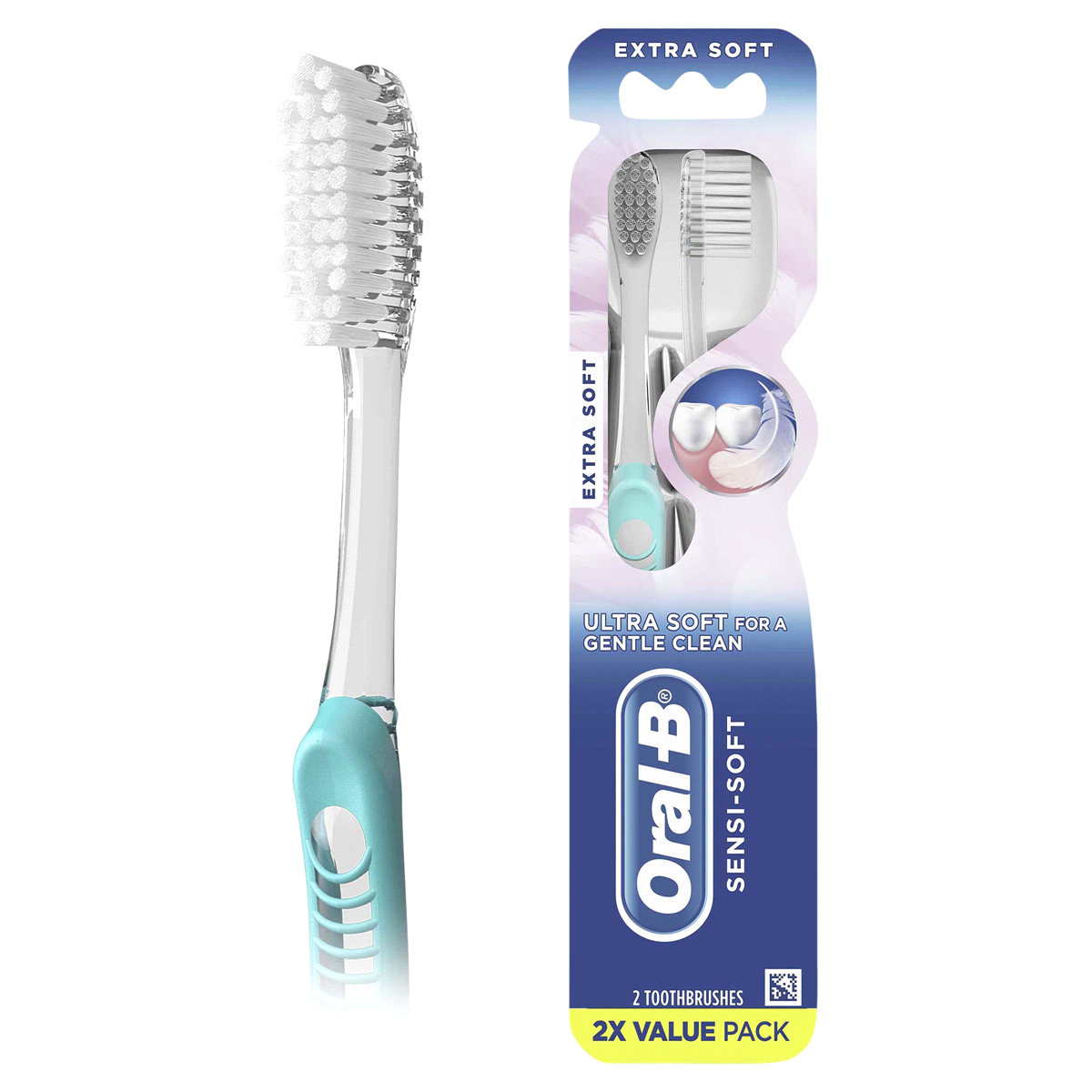 slide 1 of 3, Oral-B Sensi Soft Ultra Soft Toothbrush, 2 ct