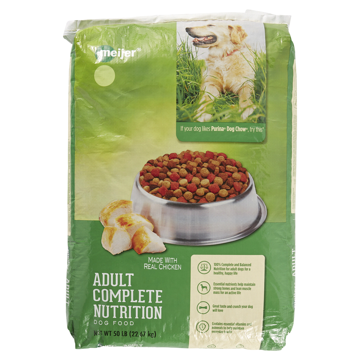 Meijer Complete Nutrition Dry Dog Food, Poultry 50 lb | Shipt