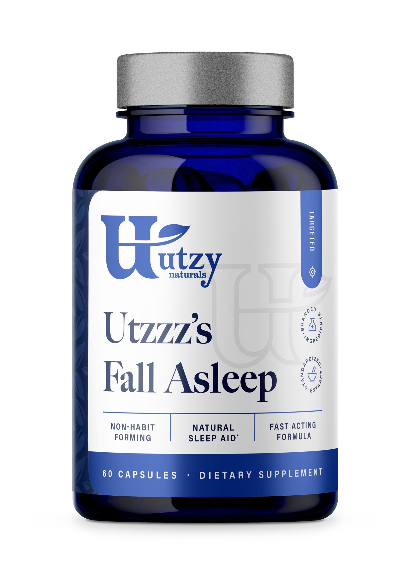 slide 1 of 1, Utzy Naturals Utzzz's Fall Asleep Capsules, 60 ct