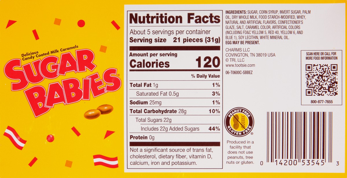 slide 10 of 13, Sugar Babies Milk Caramels 6 oz, 6 oz