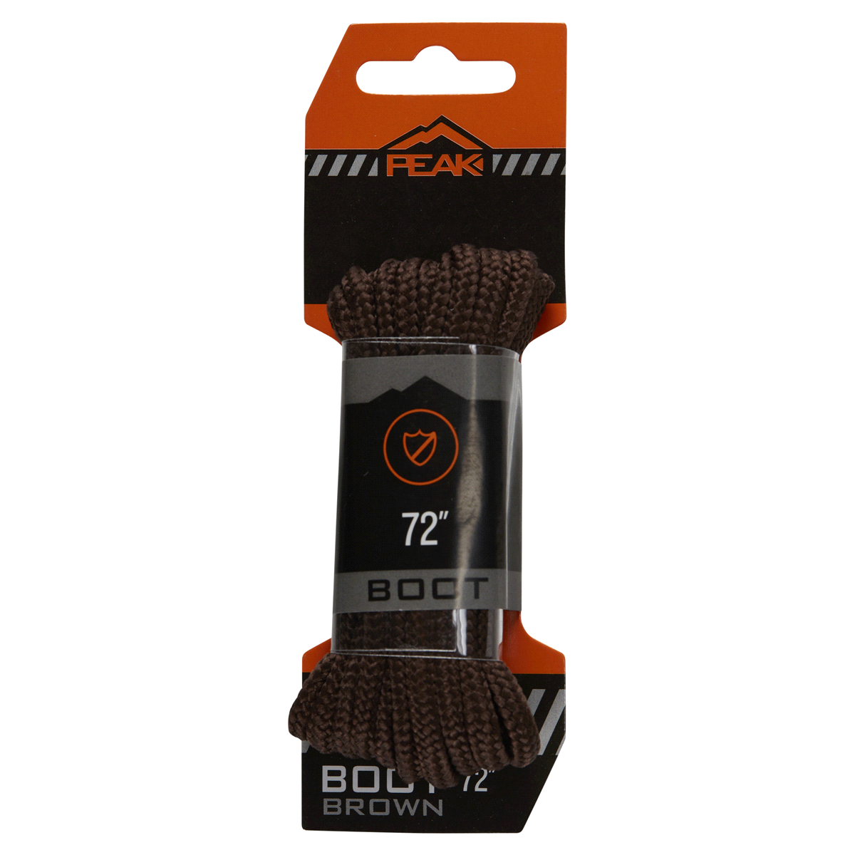 slide 1 of 1, Peak Boot Lace, Brown, 72", One Size