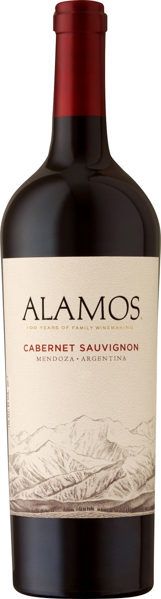 slide 3 of 3, Alamos Red Wine, 750 ml