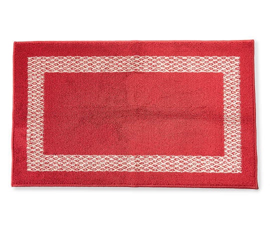 slide 1 of 1, Broyhill Double Border Red Accent Rug, 27 in x 45 in