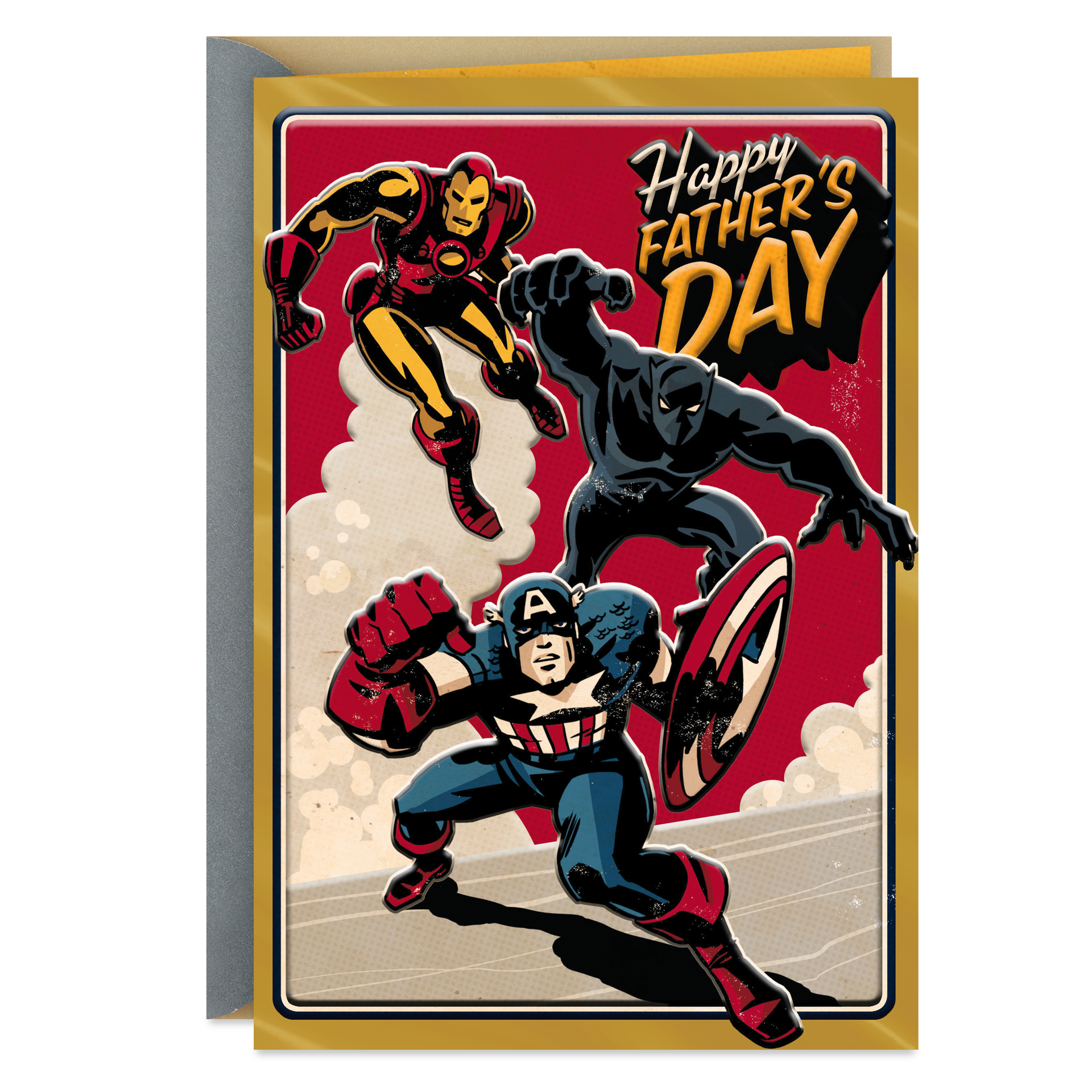 slide 5 of 5, Hallmark Fathers Day Card (Vintage Avengers), 1 ct