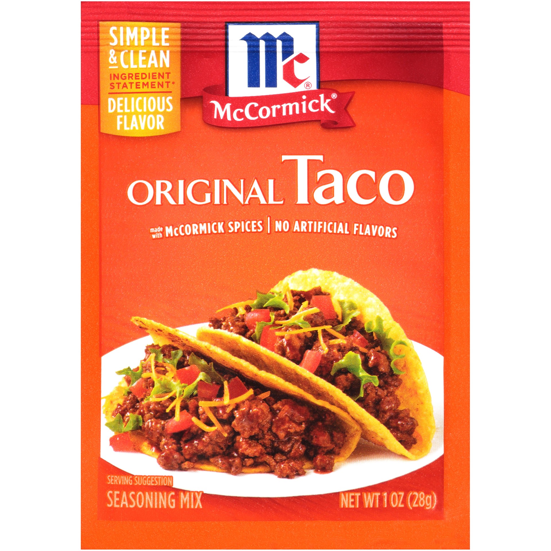 slide 1 of 7, McCormick® McCormick Original Taco Seasoning Mix Packet, 1 oz