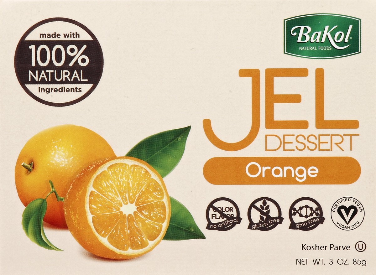 slide 4 of 4, BaKol Orange Jel Dessert, 3 oz