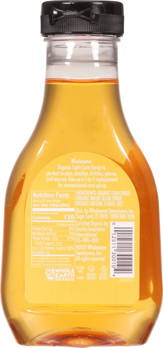 slide 9 of 12, Wholesome Organic Light Corn Syrup 7.7 fl oz, 7.70 fl oz